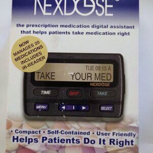 NexDose Electronic Medication Digital Assistant Reminder Calendar Scheduler